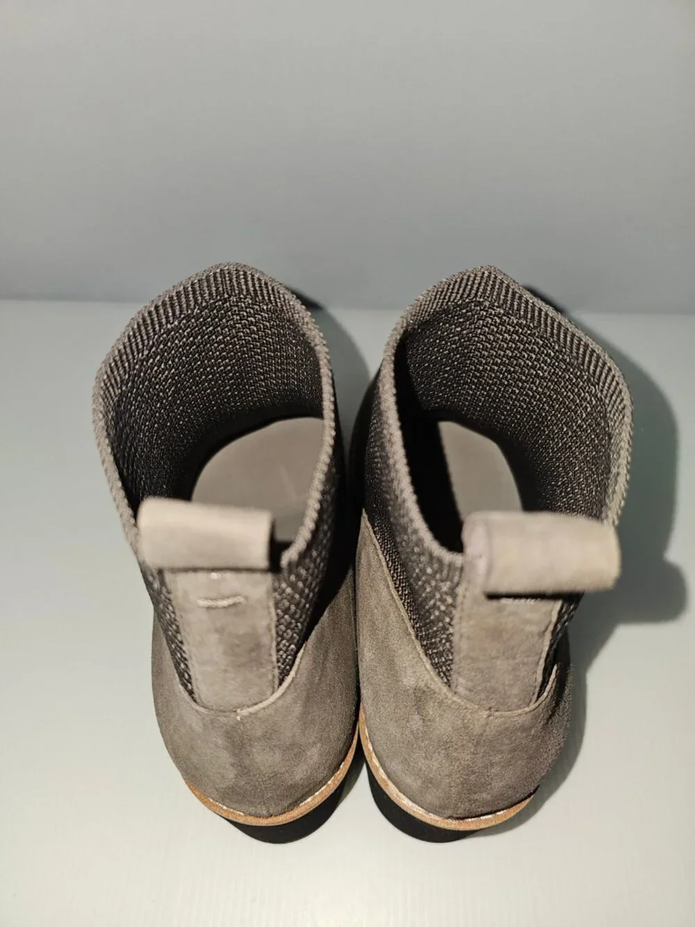 Eileen Fisher Quill Wedge Ankle Boot Womens 11 Rye Brown Knit Platform Fall NEW